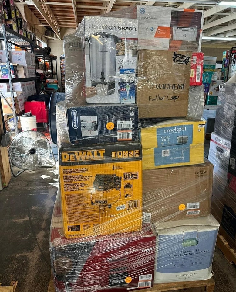 High-Value Liquidation Pallets Packed With Shelf-Pulls ETC Available For Sale