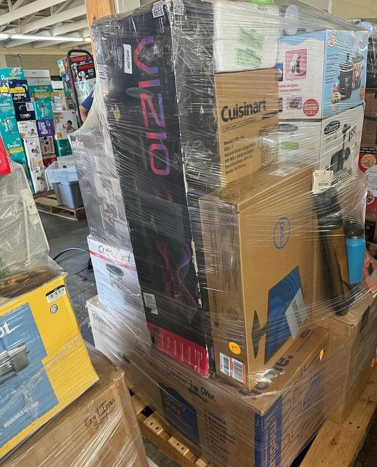 High-Value Liquidation Pallets Packed With Shelf-Pulls ETC Available For Sale