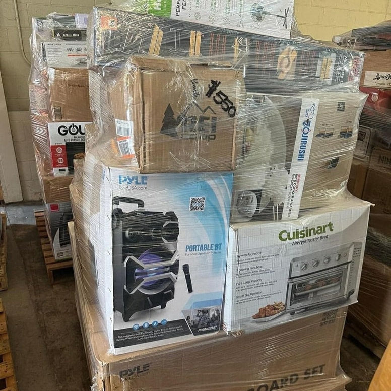 High-Value Liquidation Pallets Packed With Shelf-Pulls ETC Available For Sale
