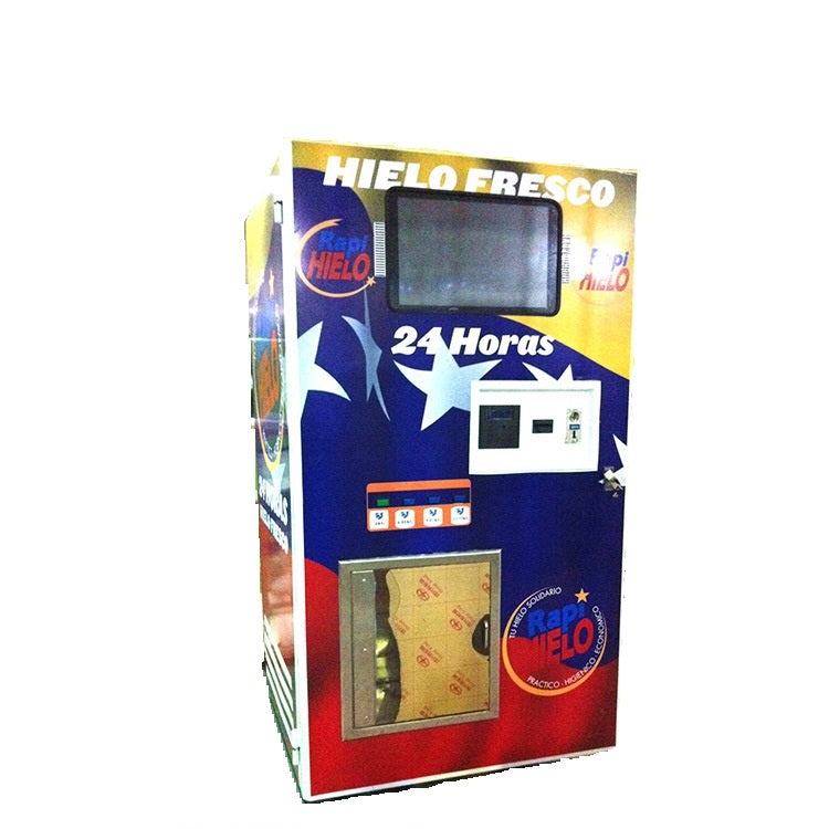 Indoor Customized Ice Vending Machine with Auto Bagging Self Service Available For Sale