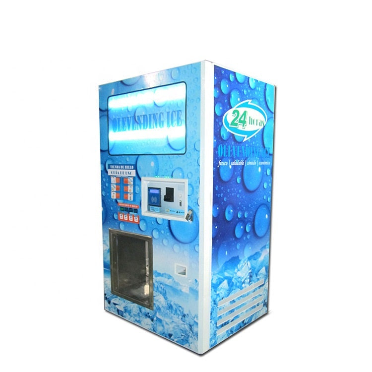 Indoor Customized Ice Vending Machine with Auto Bagging Self Service Available For Sale