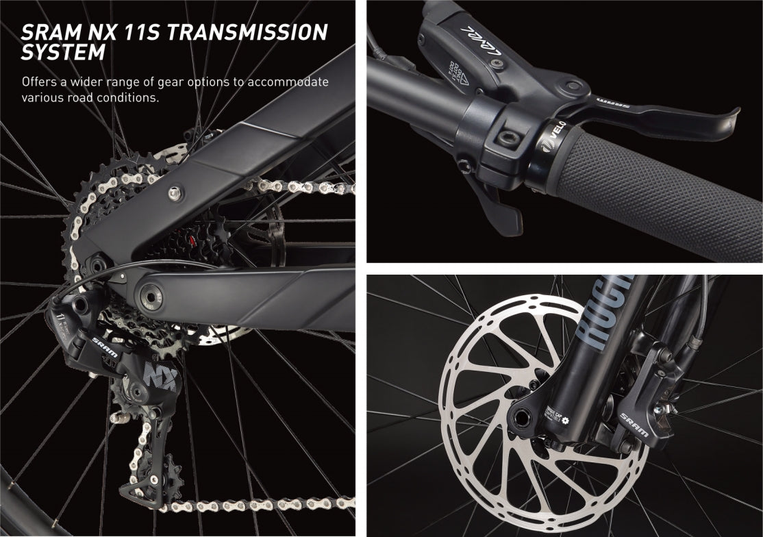 Carbon Fiber Electric Mountain Bike 29 Inch 500W Motor Full Suspension Available For Sale
