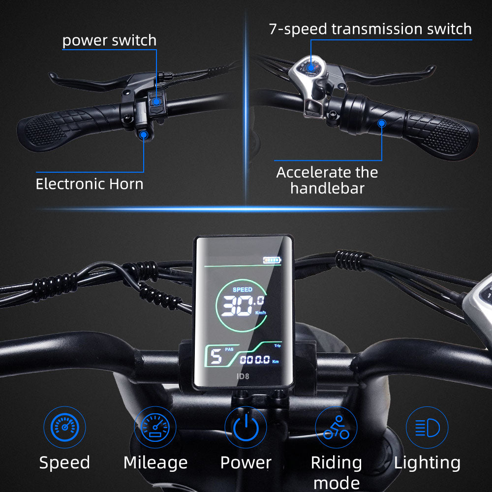 Hot Sales Super Model Adult Electric Mountain Bike 15.6Ah Battery 20 Durable Wheel Powerful Lithium Battery Electric Bicycle Available For Sale