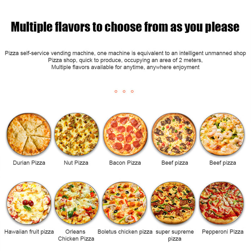 Fully Automatic Pizza Vending Machine With Large Touch Screen Available For Sale