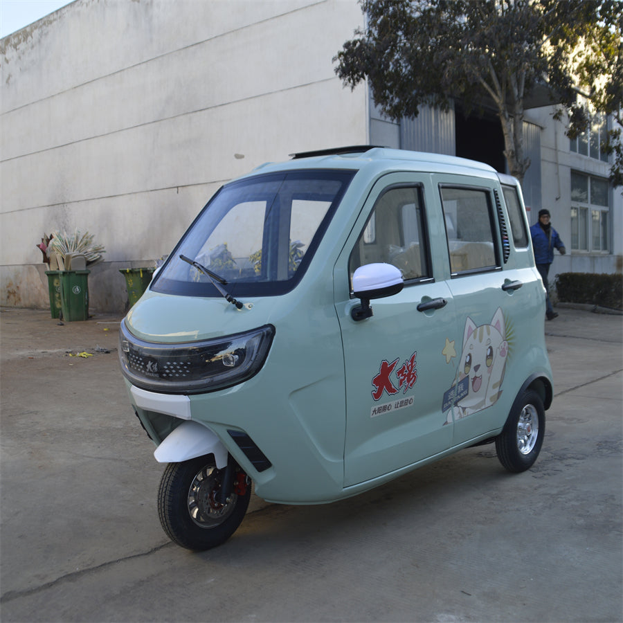 Factory Steel Enclosed 3-Wheel Trike for Adults Electric /Motorized Passenger Tricycle with Closed Cabin