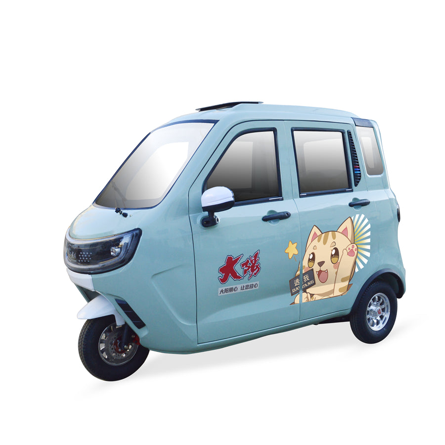 Factory Steel Enclosed 3-Wheel Trike for Adults Electric /Motorized Passenger Tricycle with Closed Cabin