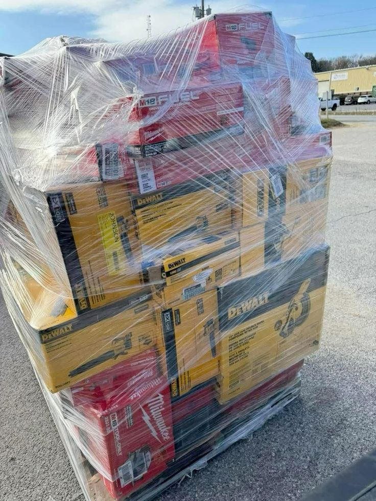 Customer-returned power tools from various reputable brands