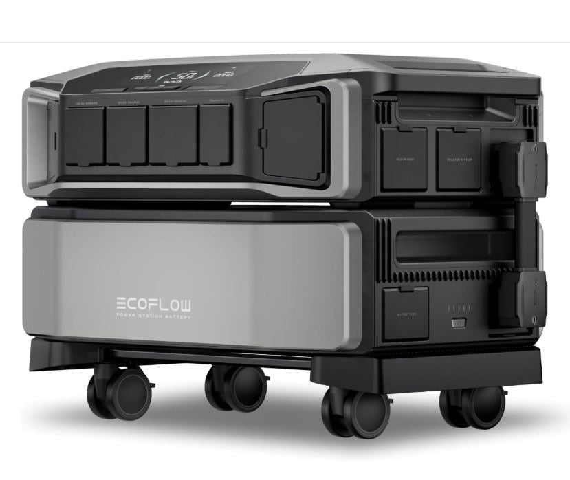 ECOFLOW DELTA Pro Ultra is a high-capacity power station featuring a 6144Wh LiFePO4 battery and a robust 7200W AC output at 120/240V, designed for reliable home backup power