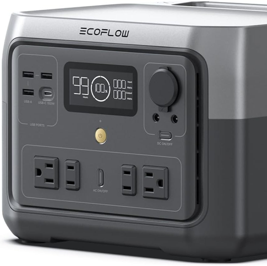 ECOFLOW RIVER 2 Max compact portable power station featuring a 499Wh LiFePO4 battery