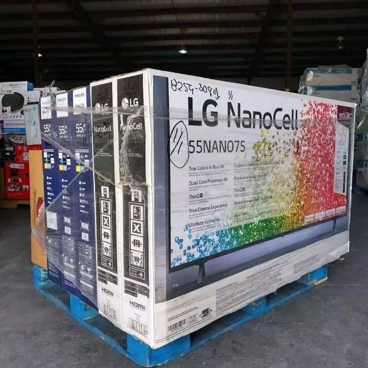 Unbeatable value with our large pallets of 75-inch televisions, offered at massive discounts
